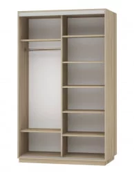 Шкаф-купе двухдверный Экспресс Дуо 1400х2200h Париж/Дуб сонома