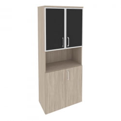 Шкаф высокий широкий ONIX O.ST-1.4R black Дуб Аттик