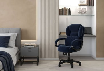 Кресло руководителя CHAIRMAN 434 HOME велюр Синий