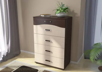 Комод Вега К-01 Венге/Дуб молочный