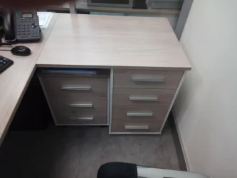 Тумба приставная Deka 9.05.08 Дуб Сантана светлый/Белый