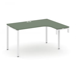 Стол-надставка на опорную тумбу (правый) CONCEPT CN.OSAN-002(R) Кобо Белый