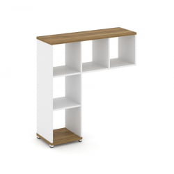 Надставка на стол низкая без наполнения CONCEPT CN.NN-001 Сандал Янтарный Белый бриллиант Белый металл