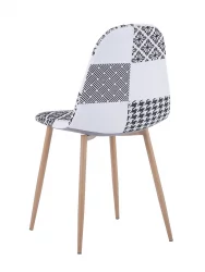 Стул Валенсия пэчворк Черно-белый
