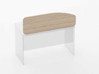 Экран разделительный Glassy 5.12.12 Дуб молочный