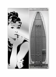 Шкаф со встроенной гладильной доской Iron Slim Print (левый, купе) Венге