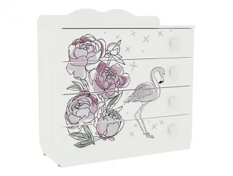 Комод Фэнтези MDF-06 Белый рамух