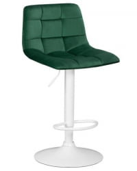 Стул барный DOBRIN TAILOR WHITE (зеленый велюр (MJ9-88)) 2 шт