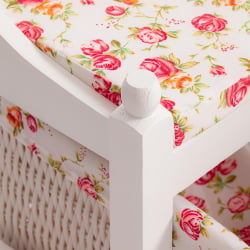Обувница с 2-я корзинами Сеcрет Де Маисон РИМИ ( мод.ТТ-БХ003 ) МДФ+Павловния, 80*33*47, Белый (Вхите) / Secret De Maison RIMI mod.TT-BH003 (White)