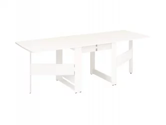 Раскладной стол Колибри-12.2 Белый шпон