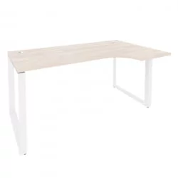 Стол эргономичный правый на О-образном м/к ONIX O.MO-SA-1R Денвер Светлый/Белый
