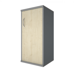 Шкаф низкий узкий правый Riva А.СУ-3.1 Пр Клен/Металлик