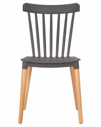 Стул обеденный DOBRIN THEO ножки светлый бук темно-серый GR-04