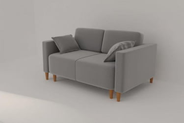 Офисный диван Ультра (Berhouse) Цвет фасада: Левис 02 велюр; Тип: Прямой; Материал фасада: Металл/Велюр