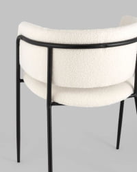 Стул Нэлли ткань букле Белый