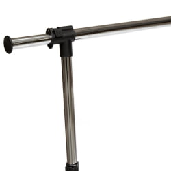 Вешалка на колёсиках NY-3294 металл, 84-125*43*102-167см, хром/черный