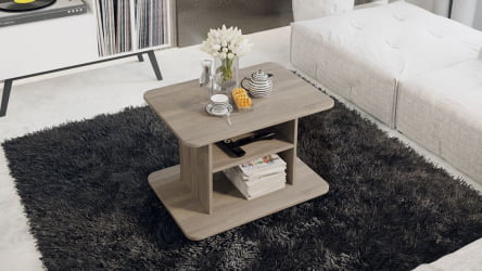 Журнальный столик на колесиках тип 1 - МФ-107.001 Дуб Сонома трюфель