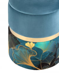 Пуф Кэрри с ящиком велюр Gingko без ножек