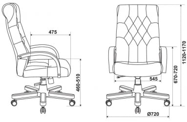 Кресло руководителя Бюрократ T-9928WALNUT Fabric зеленый Italia Green