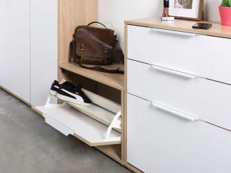 Прихожая Куба комплект №1 Дуб сонома-белый премиум