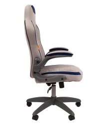 Кресло для геймеров CHAIRMAN GAME 50 Серый-синий