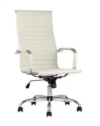 Кресло руководителя ТопЧаирс Ситй Бежевое / TopChairs City