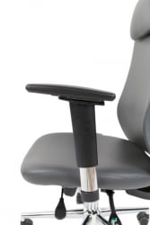 Офисное кресло CHAIRMAN 500 ЛЮКС (LUX) ЭКО экокожа Серый