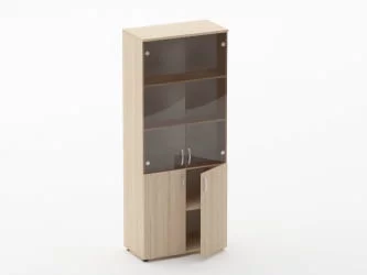 Шкаф высокий со стеклом Glassy 6.19.151 Туя