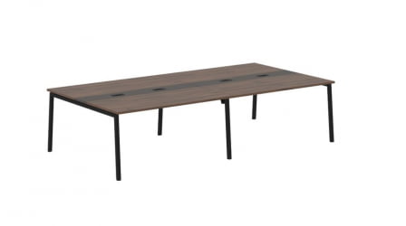 Переговорный стол EDIS ELCT 3116 Дуб Денвер темный Мокко Черный