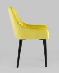Стул Джоан велюр Желтый