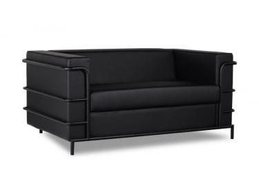 Диван двухместный Аполло 2.0 (2Д) Черный Euroline 9100