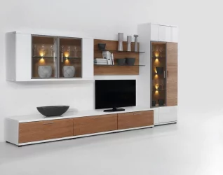 Шкаф-витрина навесной Корано Бм.Кор-05 ольха