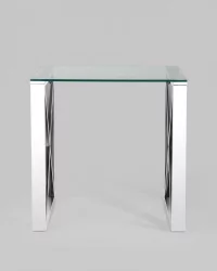 Стол квадратный КРОСС 55x55 Серебро