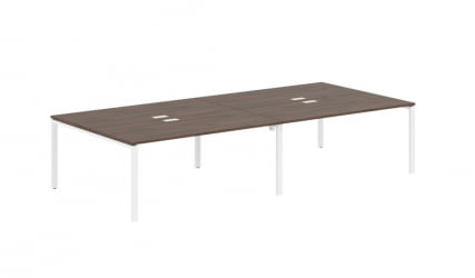 Бенч-система 4-местная EDIS EUWST 3516 Дуб Денвер темный Белый