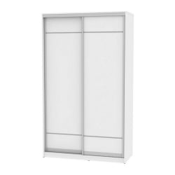 Шкаф-купе белый B-220х135х60-3(Белый-D7D7)