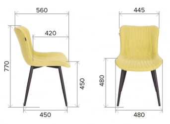 Стул Everprof Aqua Ткань Серый