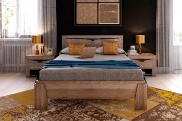 Кровать 180 на 200 Соренто 22 Дуб Стирлинг