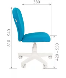 Детский стул CHAIRMAN ТИН (KIDS) 105 белый пластик ТВ (TW) Розовый