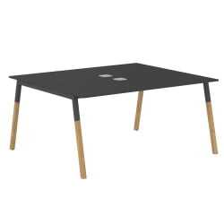 Рабочая станция Forta FWST 1513 Черный графит Дуб Гамильтон