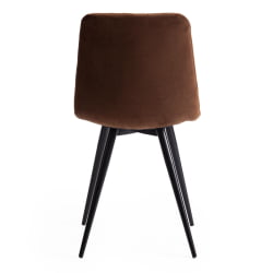 Стул CHILLY X (mod. 7096) ткань/металл, 45x53х88 см, высота до сиденья 50 см, коричневый barkhat 11/черный