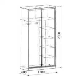 Шкаф-купе Рио-1 Дуб сонома