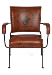 Кресло Secret De Maison MAJOR ( mod. M-14530 ) металл/кожа буйвола, 65*58*75, коричневый