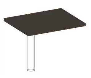 Элемент переговорного стола на опоре В305.1 Венге магия