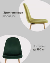 Стул Валенсия СН НЕВ велюр темно-зеленый / SN NEW