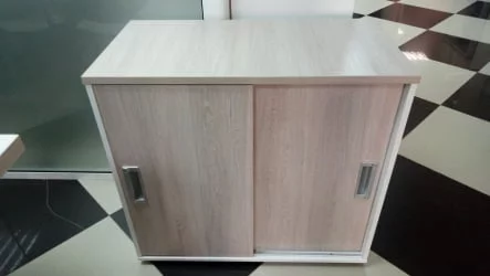 Тумба-купе Deka 9.02.08 Дуб Сантана светлый/Белый