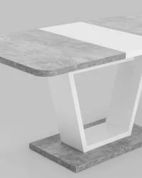 Стол раскладной Vector 120-160 Бетон-белый