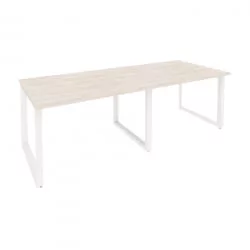 Стол переговорный (2 столешницы) ONIX O.MO-PRG-2.2 Денвер Светлый/Белый