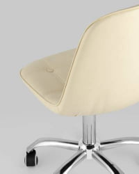 Компьютерное кресло Тейлор без подлокотников экокожа Бежевый