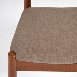 Стул мягкое сидение BULL каркас бук, сиденье ткань, 54,5*54*75см, Коричневый