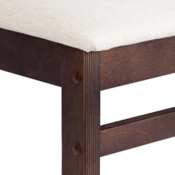 Стул ROSARIO Многослойная фанера, 39 х 39 х 99 см, Cappuchino, ткань бежевая (81/10)